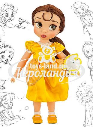 Кукла бель - красавица и чудовище disney animators' collection 40 см