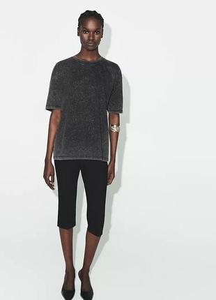 Варена футболка жіноча сіра zara new