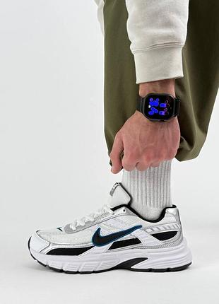 🐻 мужские кроссовки nike initiator white silver black