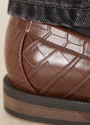Лофери asos design croc 2