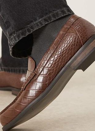 Лофери asos design croc 4