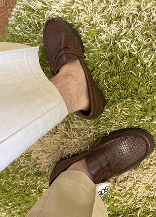 Лофери asos design croc 6