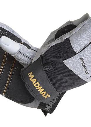 Перчатки для фитнеса madmax mfg-871 damasteel grey/black m