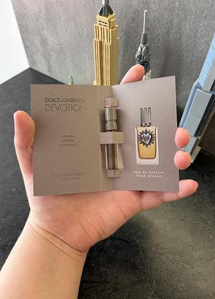 Dolce&gabbana devotion pour homme 1.5 ml оригінал пробник чоловічі парфуми новинка семпл