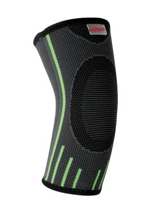 Компрессионный налокотник madmax mfa-283 3d compressive elbow support dark grey/neon green s