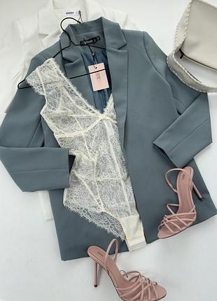 Оверсайз блейзер від missguided  тканина преміум якості, має підкладку та підплечники розмір 8 /s-m пог вільно - до 51 см довж - 68 см рукав - 60