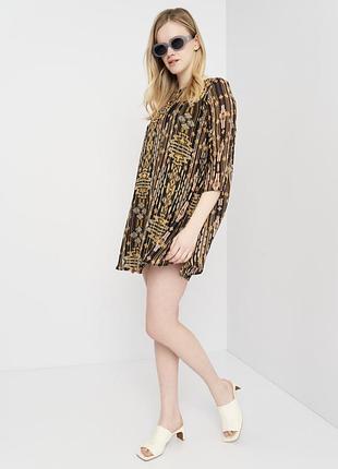 Платье женское мини креп шифон h&amp;m