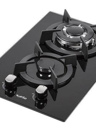 Газова варильна поверхня ventolux hg 320 rcest bk (2 конфорки, 30 см.)