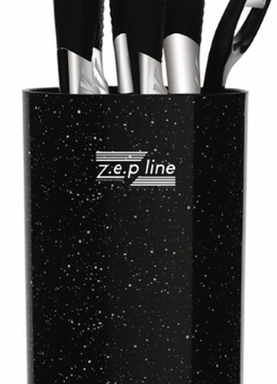 Профессиональный набор ножей zepline zp-046 с подставкой