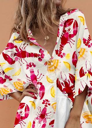 Італійська блуза- оверсайз brend new collection