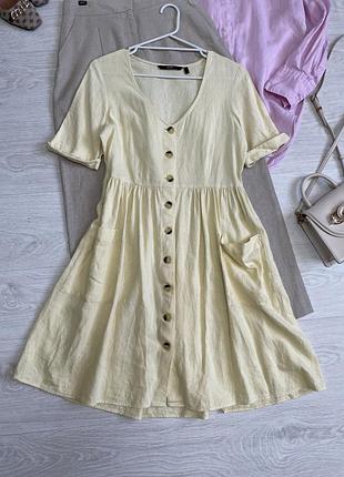 Лляна сукня vero moda