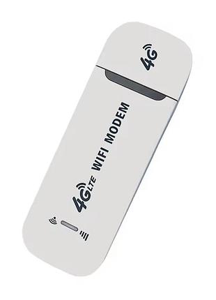 Маршрутизатор модем usb 4g lte bautech wi-fi роутер для приймання та роздачі інтернету белый