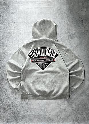 Худі вінтаж the hundreds boxy hoodie з лого 1980s rap sk8