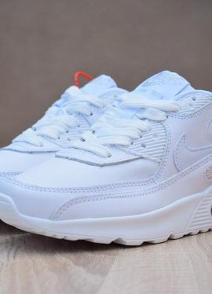 Nike air max 90 белые полностью