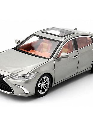 Масштабна модель lexus es 300h 1:24 металева колекційна машинка з підсвіткою звуковими ефектами та інерційним механізмом