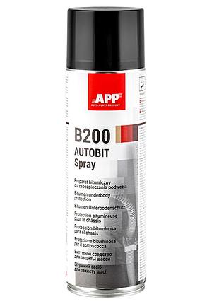 Засіб для захисту шасі аерозольний autobit b200 500мл app чорний, 050603