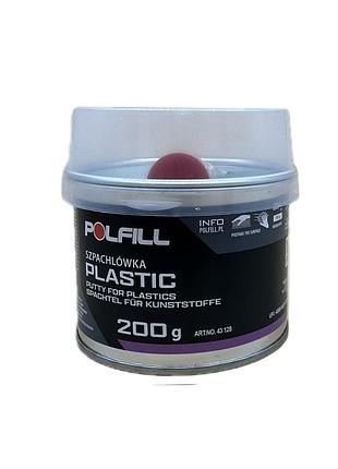 Шпаклівка для пластику + затв. 200г сіра polfill