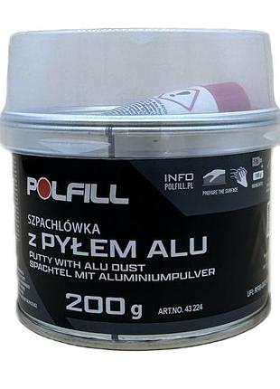 Шпаклівка з алюмінієм + затв. 200г сіра polfill