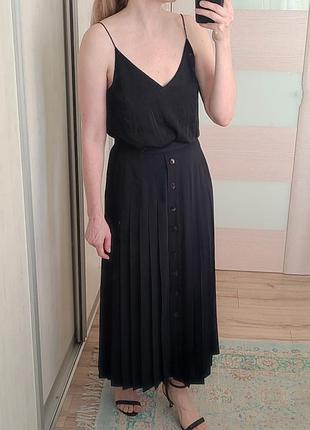 Спідниця у складку довга максі як massimo dutti
