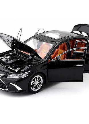 Колекційна машинка lexus es 300h 1:24 металева модель автомобіля зі світловими та звуковими ефектами, інерційний механізм