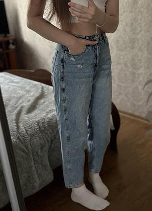 Джинси mom,на фотографії ріст 167,то закороткі