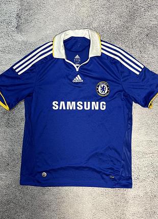Футболка джерсі chelsea fc 2008–2009 michael ballack №13 adidas climacool вінтаж l