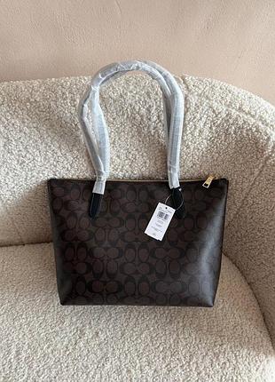 Сумка шопер coach zip tote 4