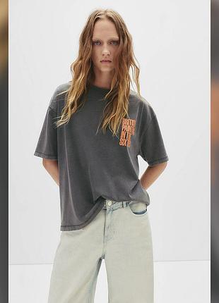 Футболка вареная объемная pull and bear