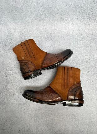 Вінтажні ботинки челсі / козаки vintage leather chealsea boots 43-43.5