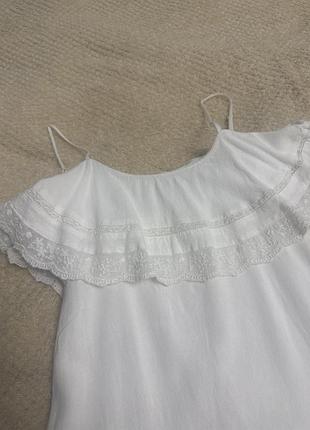 Льняна сукня zara з вишивкою