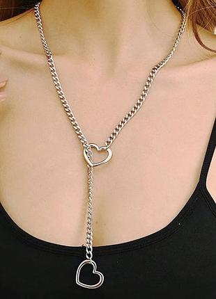 Цепочка серце shein