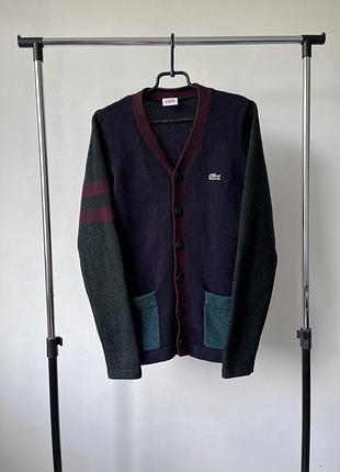 Кардиган, светер вовняний чоловічий lacoste live mens wool cardigan sweater