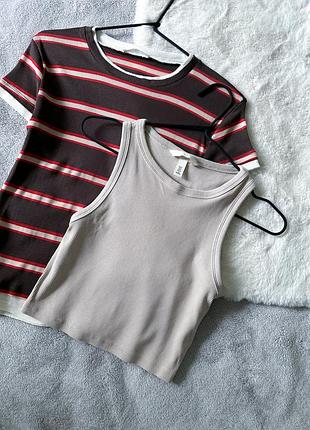 Бежева майка h&amp;m