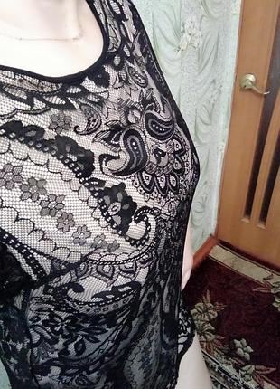 Платье- туника ажурная.