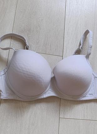 Бюстгальтер базовый гладкий бюст белый лиф tezenis 80d 75e