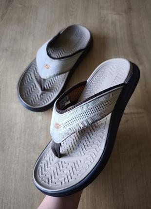 Фирменные мужские шлепанцы skechers, модель 2022 года, р.41