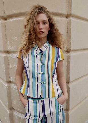 Топ жіночий в смужку zara new