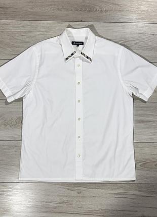 Премиальная белая рубашка акваскатум aquascutum white luxury, m, оригинал