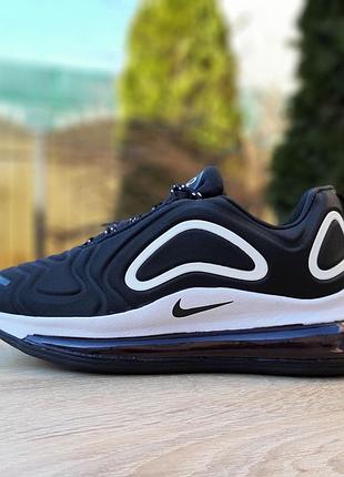 Nike air max 720 черные с белым