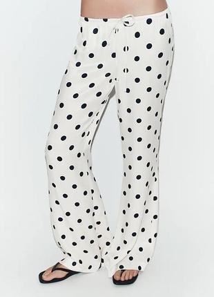 Брюки жіночі в горох zara new