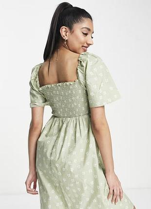 Игружное летнее мини платье бренда monki.