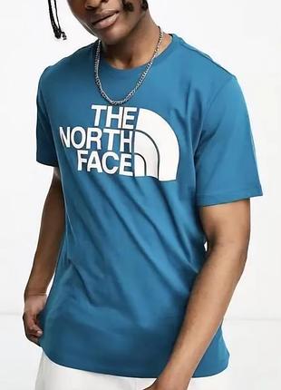 Футболка мужская треккинговая с принтом. футболка для бега the north face. чоловіча футболка для спорту. оригинал