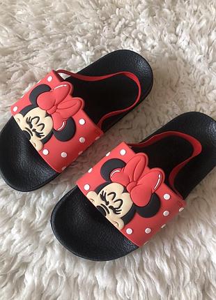 🌸 дитячі шльопанці minnie mouse disney 30/31 нові