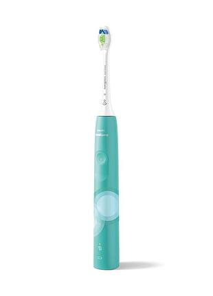 Электрическая зубная щетка philips sonicare 4100 series hx3689/43 зеленый 31000 к/мин 1 звуковая насадка для ежедневного ухода