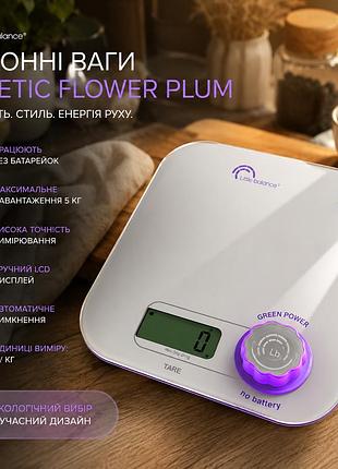 Кухонные весы little balance kinetic flower plum — электронные весы без батареек до 5 кг с lcd дисплеем