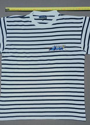 Плечи 53 см kobus made in birritz франция 
size xl классическая французская тельняшка (бретонская полоска) в сине- белом исполнении футболка