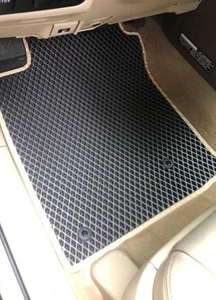 Коврики eva (2 ряда, черные) для toyota land cruiser prado 120 2002-2009 гг