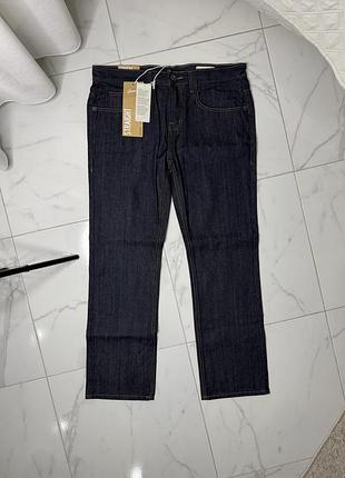 Нові чоловічі джинси denim co. straight fit (w34 l30) темно-сині / індіго