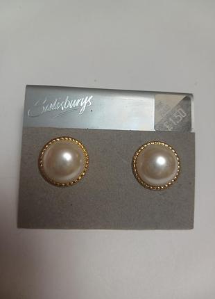 Salisburys серёжки перли вінтаж