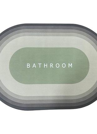 Килимок суперпоглинальний для ванної кімнати bathroom 40 х 60 см (r30939) зелений